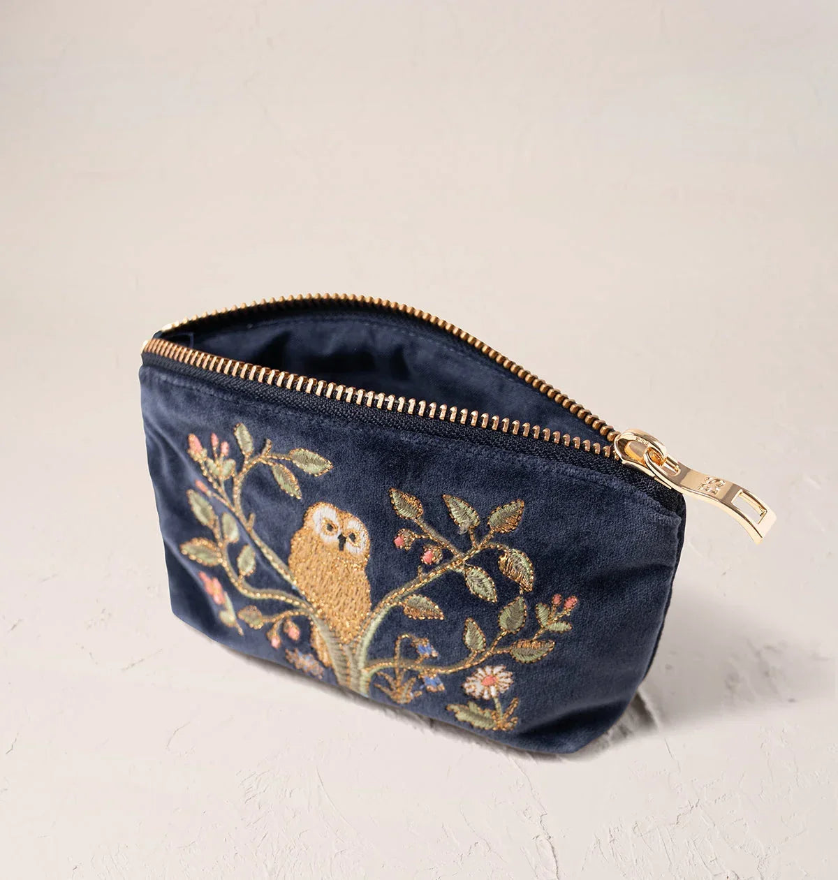 Elizabeth Scarlett Coin Purse Tree of Life Velvet Indigo
