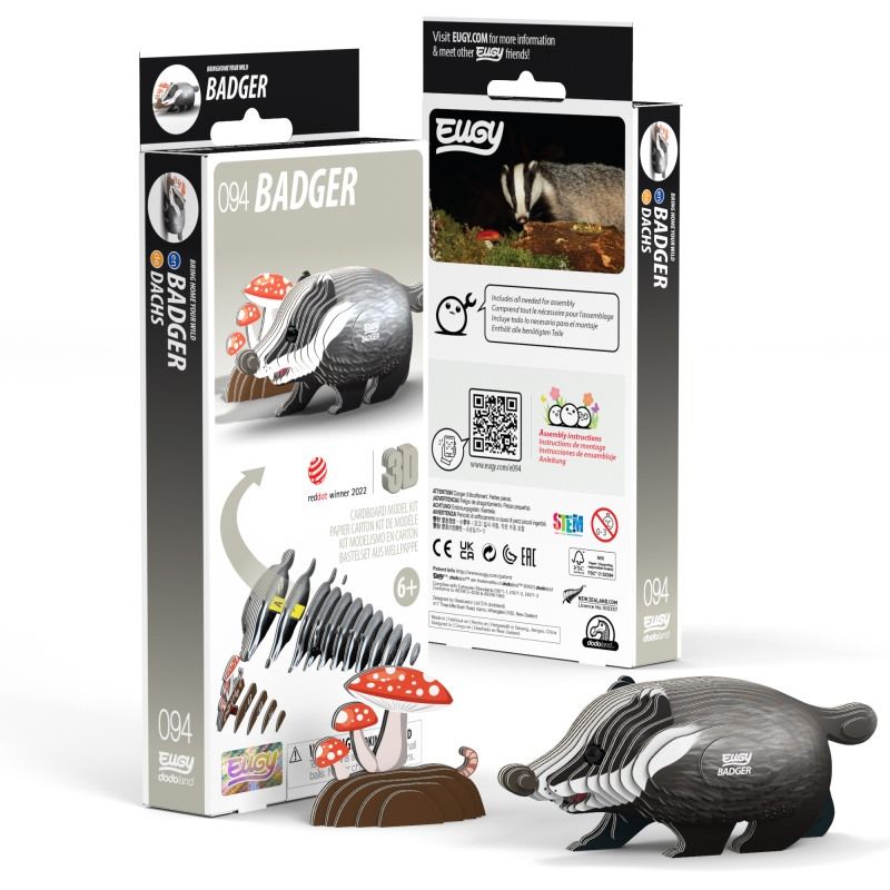 Eugy 3D Model Kit - Badger