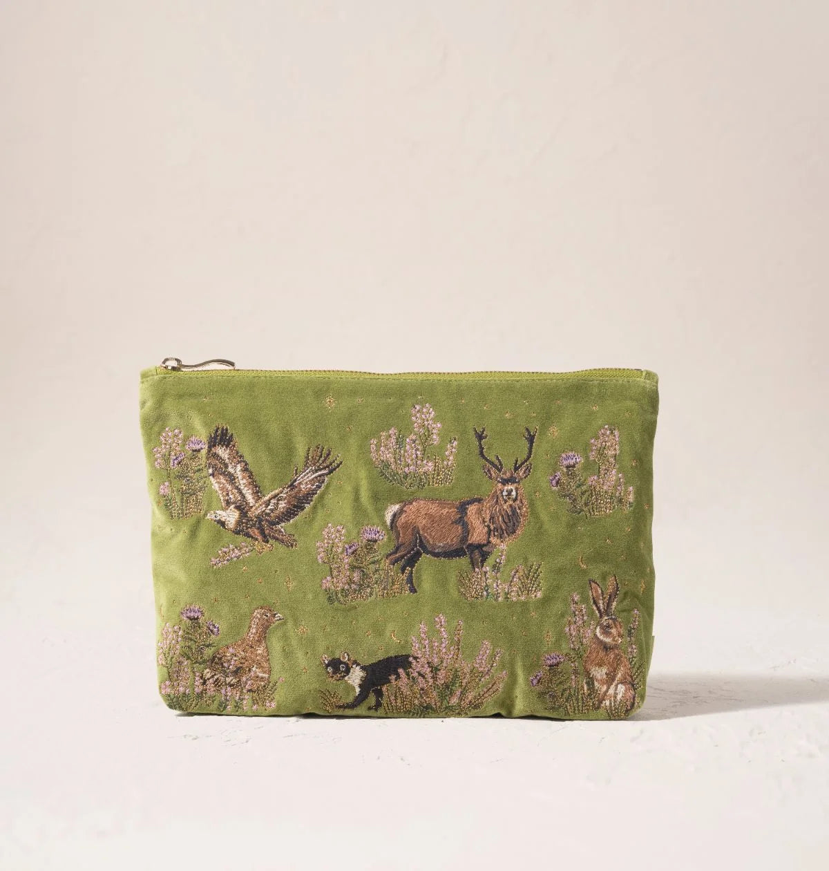 Elizabeth Scarlett Everyday Pouch Highland Romance Velvet Pistachio