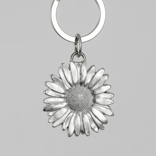Pewter Key Ring by Lancaster & Gibbings (Daisy)
