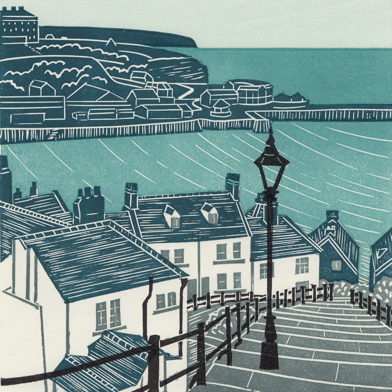 Card - Whitby steps - Michelle Hughes