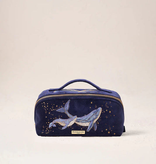 Elizabeth Scarlett Open Flat Makeup Bag Mystical Whale