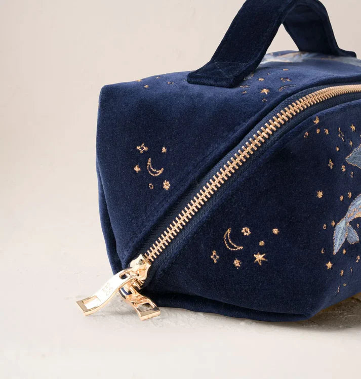 Elizabeth Scarlett Open Flat Makeup Bag Mystical Whale