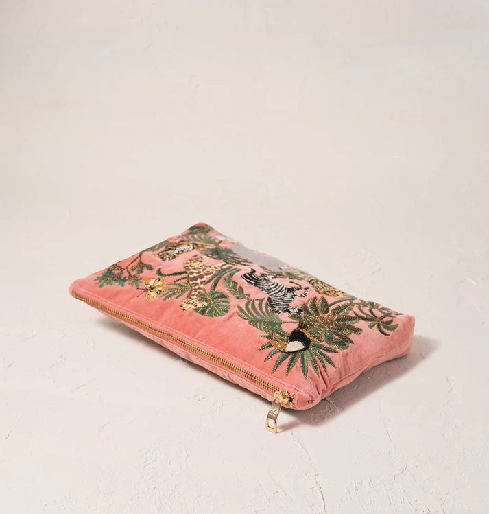 Elizabeth Scarlett Everyday Pouch World Wildlife Velvet Coral