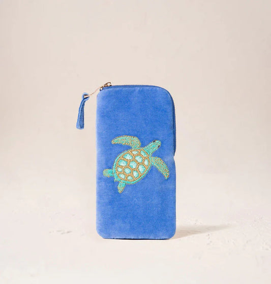 Elizabeth Scarlett Glasses Case Swimming Turtle