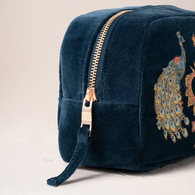 Elizabeth Scarlett Makeup Bag Peacock Floral