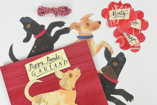 Puppy Parade Garland by Mark Hearld